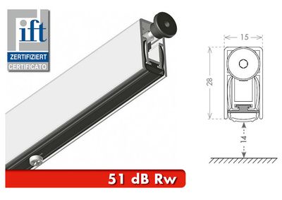 Valdorpel ASPLU 51dB 15x28mm 830mm