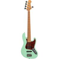 Fazley Sunset Series Jellyfish 5 Surf Green 5-snarige elektrische basgitaar met gigbag - thumbnail