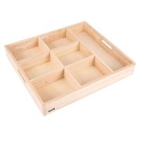 Tickit Houten Sorteerbak 7 vakjes Tickit Houten Sorteerbak 7 vakjes