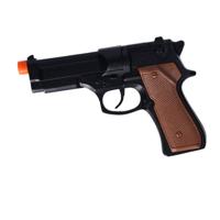 Speelgoed Plaffertjes pistool - 8 schots - metaal - politie / western / maffia thema