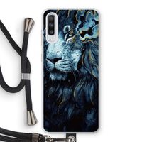 Darkness Lion: Samsung Galaxy A70 Transparant Hoesje met koord
