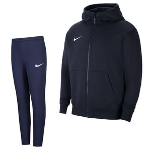 Nike Park 20 Fleece Full-Zip Trainingspak Kids Donkerblauw