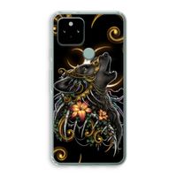 Huilende Wolf: Google Pixel 5 Transparant Hoesje