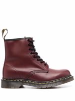 Dr. Martens bottes 1460 en cuir à lacets - Rouge - thumbnail