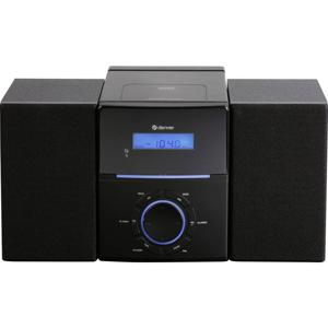 Denver MCA-240 Stereoset AUX, CD, FM Wekfunctie, Incl. afstandsbediening 2 x 20 W Zwart