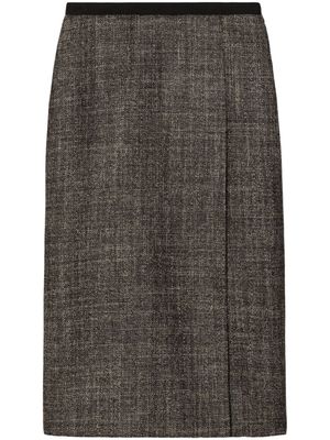 Tory Burch Tweed midi-rok - Bruin
