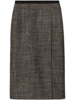 Tory Burch Tweed midi-rok - Bruin - thumbnail