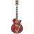 D&apos;Angelico Deluxe Bobby Weir 3 Satin Trans Wine signature semi-akoestische gitaar met hardshell koffer