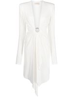 Alexandre Vauthier robe mi-longue à ourlet asymétrique - Blanc