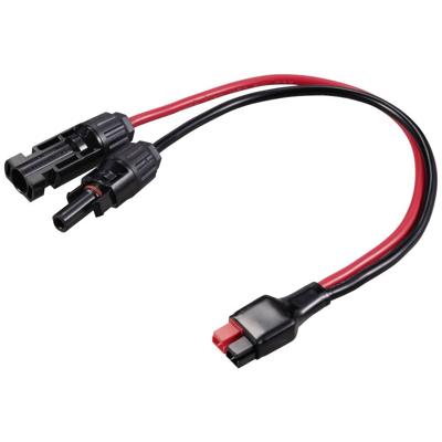 TRU COMPONENTS TC-12195720 Mini Starkstroom stekker 30 A naar MC4-solarstekker 600 V 30 A Zwart, Rood 1 stuk(s)