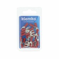 Vorkkabelschoen M4 rood voor draad 1.5mm² geïsoleerd 25 stuks 170230 Klemko