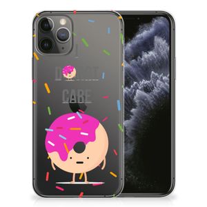 Apple iPhone 11 Pro Siliconen Case Donut Roze