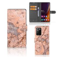 Samsung Galaxy Note20 Ultra | Bookcase | Marmer Oranje