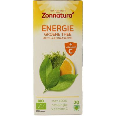 Zonnatura Energie groene thee met vitamine C bio