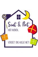 Raambord Sint & Piet beschrijfbaar - thumbnail