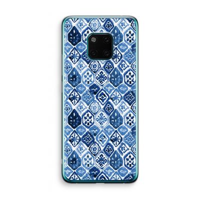 Blauw motief: Huawei Mate 20 Pro Transparant Hoesje