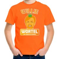 Oranje Koningsdag t-shirt - willie wortel - willem - voor kinderen - thumbnail