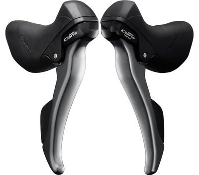 Shimano versteller-/remhendelset 3 x 8 speed claris st-r2000 grijs/zwart