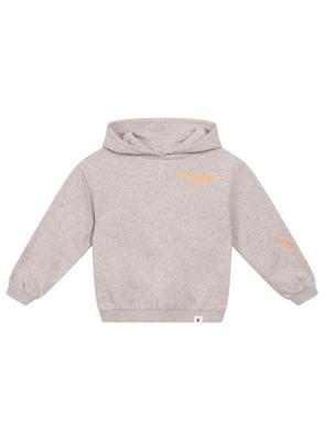 Kids Knitted Hoodie Soft Grey Melange