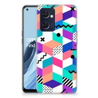 OPPO Reno 7 5G | Find X5 Lite | TPU Hoesje | Blokken Kleurrijk