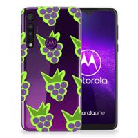 Motorola One Macro | Siliconen Case | Druiven