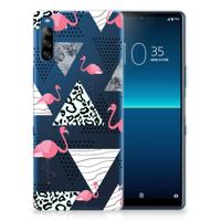 Sony Xperia L4 | TPU Hoesje | Flamingo Triangle