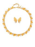 Susan Caplan Vintage parure boucles d'oreilles-collier Trifari (années 1960)