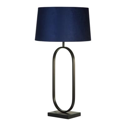 Searchlight TafellampModish zwart met blauwe kap - EU94101AZ