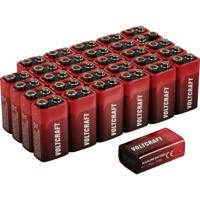 VOLTCRAFT VC-16107990 9V batterij (blok) Alkaline 550 mAh 9 V 30 stuk(s)