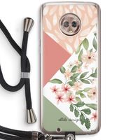 Sweet heaven geometrics: Motorola Moto G6 Transparant Hoesje met koord