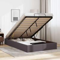 Bedframe zonder matras 120x200 cm kunstleer grijs