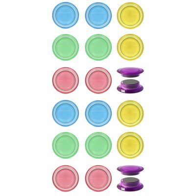 Whiteboard/koelkast magneten extra sterk - 20x - pastel - 3 cm
