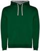 Roly RY1067 Men´s Urban Hooded Sweatshirt - Bottle Green 56/Heather Grey 58 - L