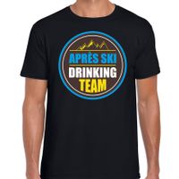 Apres ski t-shirt Apres ski drinking team zwart heren - Wintersport shirt - Foute apres ski outfit - thumbnail