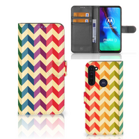 Motorola Moto G Pro Telefoon Hoesje Zigzag Multi Color