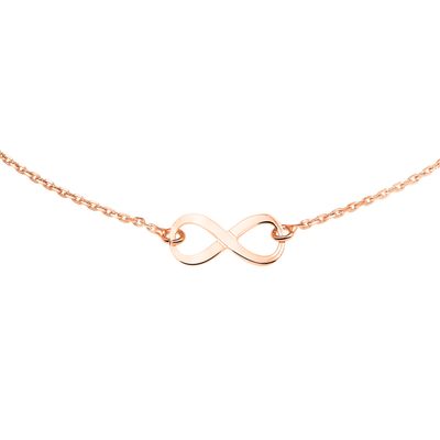Ketting Zilver-rosé Infinity 1,4 mm 41 + 4 cm