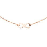 Ketting Zilver-rosé Infinity 1,4 mm 41 + 4 cm