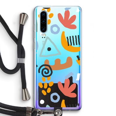 Abstract: Huawei P30 Transparant Hoesje met koord