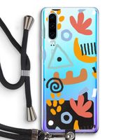 Abstract: Huawei P30 Transparant Hoesje met koord