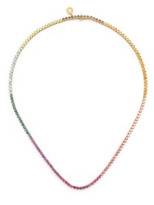 Brumani collier en or 18ct pavé de diamants multicolores