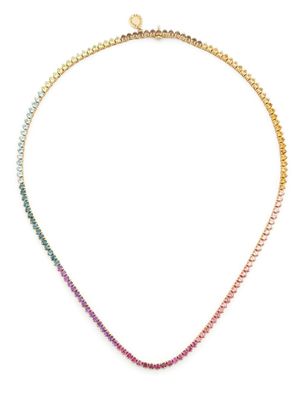 Brumani collier en or 18ct pavé de diamants multicolores