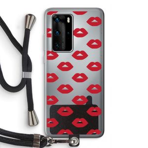 Lips: Huawei P40 Pro Transparant Hoesje met koord