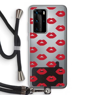 Lips: Huawei P40 Pro Transparant Hoesje met koord
