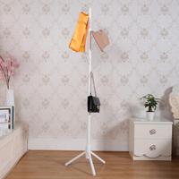 Creatieve boom-vormige massief houten vloer trijp kapstokkleed kleding opknoping Rack grootte: 176x48x48cm (wit)