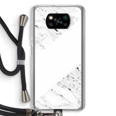 Biggest stripe: Xiaomi Poco X3 Pro Transparant Hoesje met koord