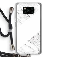 Biggest stripe: Xiaomi Poco X3 Pro Transparant Hoesje met koord