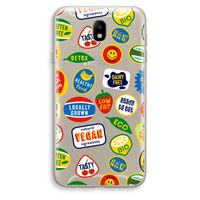 Fruitsticker: Samsung Galaxy J7 (2017) Transparant Hoesje