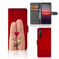 Sony Xperia 5II | Wallet Case | met Pasjes | Liefde - Origineel Romantisch Cadeau