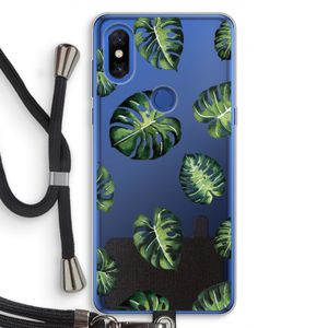 Tropische bladeren: Xiaomi Mi Mix 3 Transparant Hoesje met koord