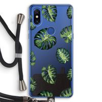 Tropische bladeren: Xiaomi Mi Mix 3 Transparant Hoesje met koord
